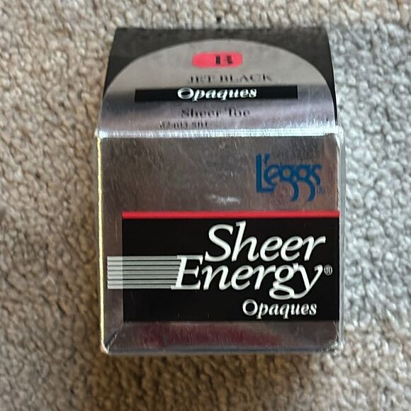 Legg’s Sheer Energy Opaques Pantyhose in Jet Black! - Picture 4 of 4